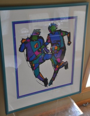 ANDREW CARSON SIGNED & NUMBERED 3/250 Soccer Silkscreen