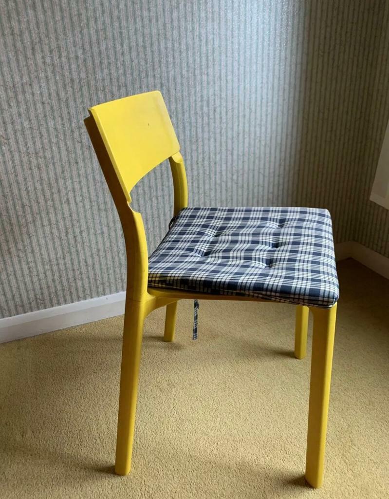 ikea janinge yellow chair  in west bridgford nottinghamshire  gumtree