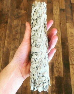 10 x WHITE Sage  Smudge Stick Herb   8-9 '' (FREE expedite ship)
