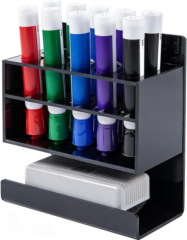 Wall Mount Dry Erase Marker Holder,Acrylic Dry Erase Marker Holder Wall Mount 15