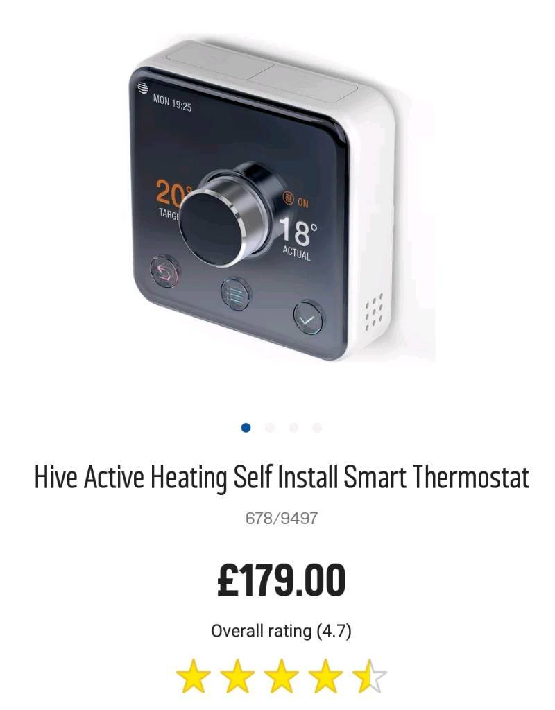 Hive Active Heating Self Install Smart Thermostat in Sunderland, Tyne