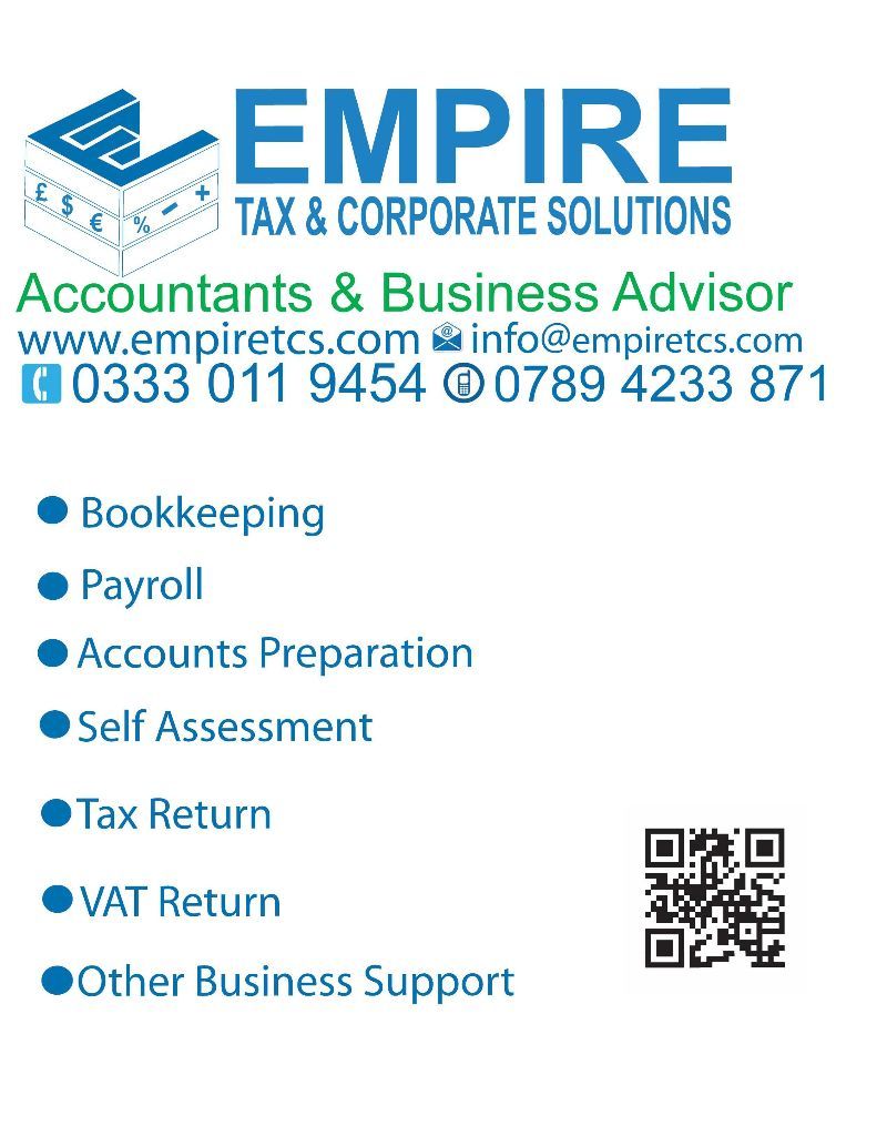 Accountant Fixed Fee( Accounting,VAT,Bookkeeping ,Tax ,Self