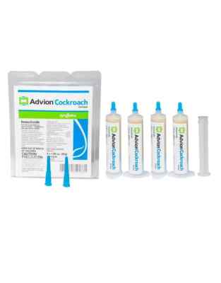 ADVION ROACH BAIT KILLER GEL - 4 Tubes - Plunger&Tips - ** FAST SHIPPING **