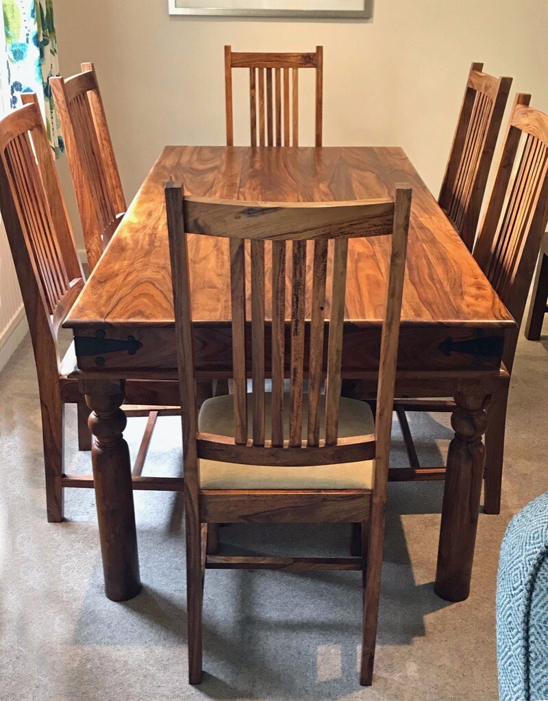 Dining Table John Lewis Maharani in sheehan hardwood. in Chalfont