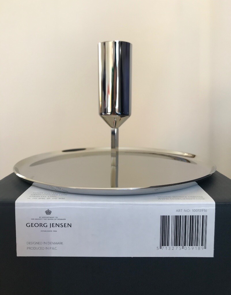 Jensen Candle Holders x 2 and Charles Farris fluted dining