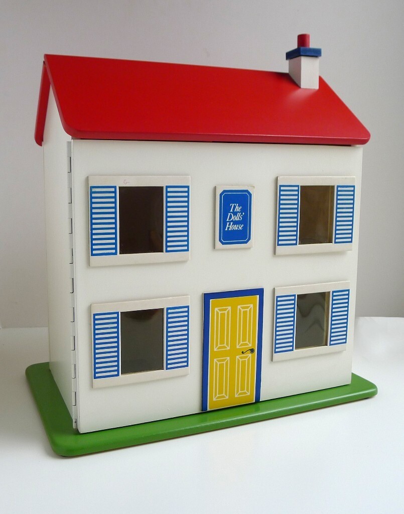 Vintage Retro Wooden DOLLS HOUSE 70s BARTON LUNDBY Carolines Home Toy