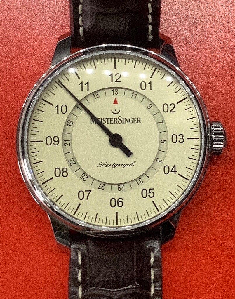 MEISTERSINGER automatic men’s, single hour hand luxury watch in
