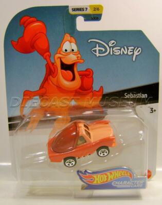 SEBASTIAN LOBSTER SERIES 7 2/6 CHARACTER CARS HOT WHEELS DISNEY 2019