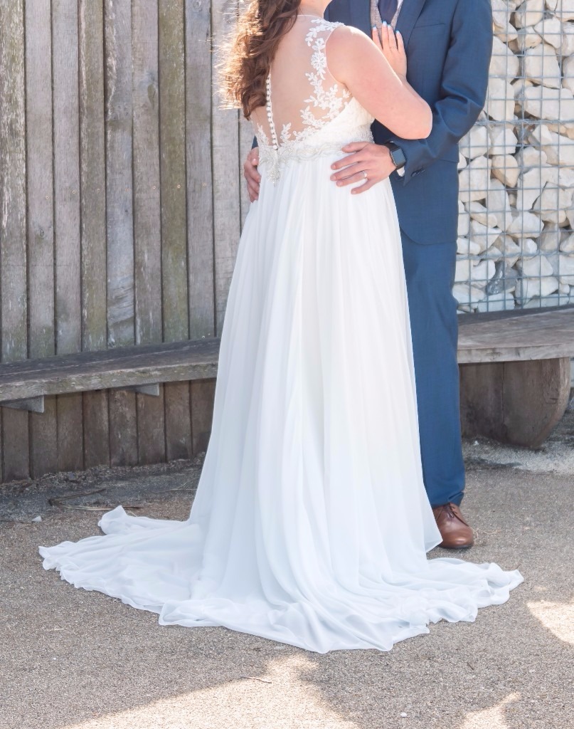 Beautiful Grecian style wedding dress UK size 16 (would fit a 12/14