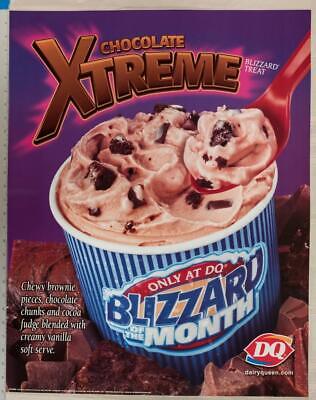 Dairy Queen Poster Blizzard Chocolate Xtreme 22x28 dq2