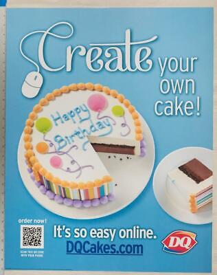 Dairy Queen Poster Create Your Own Cake 22x28 dq2