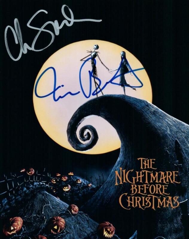 Tim Burton Chris Sarandon Signed 8x10 Autographed Photo Picture With Coa