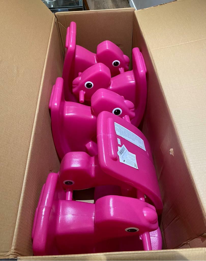 Little Tikes Rocking Rocker Horse (Magenta/Pink) in Bothwell, Glasgow
