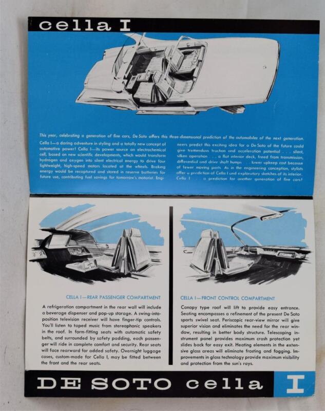 1960 DeSoto Cella I Sales Brochure Mailer