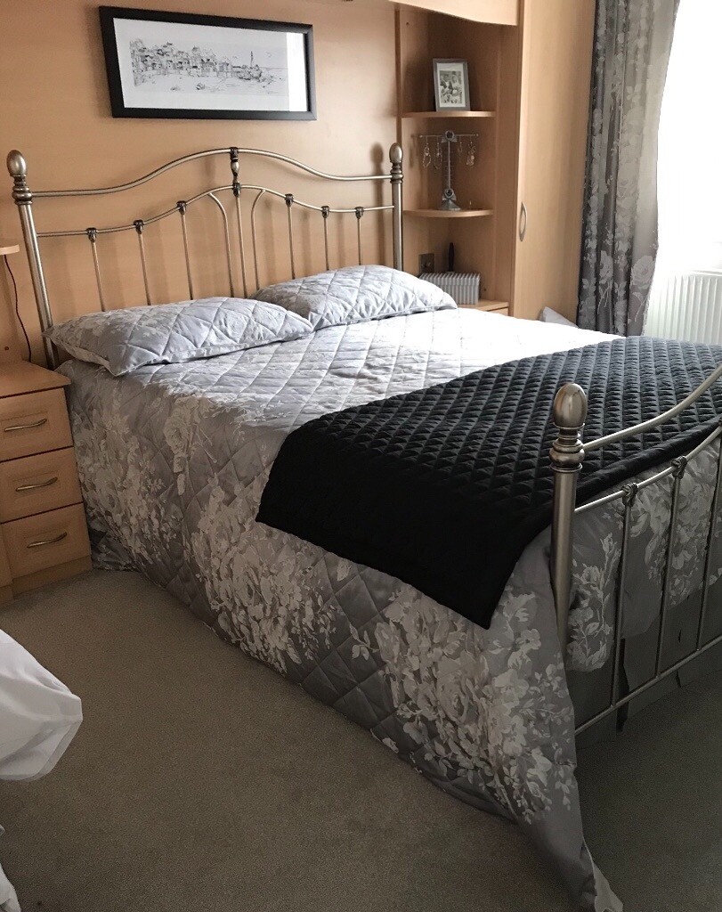 Brushed chrome King Size bed frame. in Ilkeston, Derbyshire Gumtree