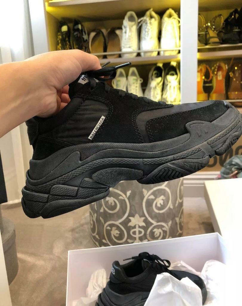 Genuine Balenciaga Triple S Black Size 3 4 Gumtree