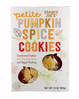 Trader Joe's Petite Pumpkin Spice Shortbread Cookies with Yogurt Coating 10 Oz.