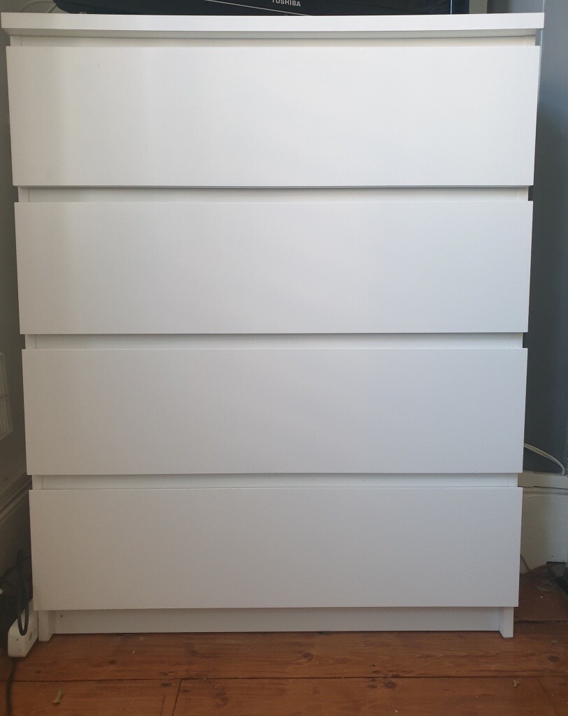 IKEA MALM chest of 4 drawers white in Clapham, London Gumtree
