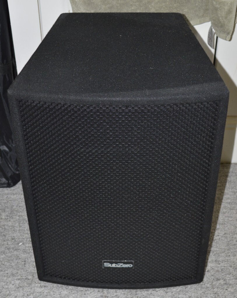 SubZero SZSC12A Active PA Speakers x 2 + SubZero C12 Passive Speaker