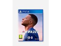 FIFA22 PS4-original package plastic remove but never used 