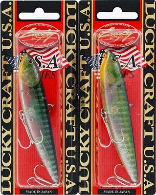LUCKY CRAFT Sammy 85-123 Ghost Lime Chart .
