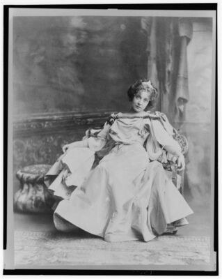 8'' x 10'' Photo 1896 photo Olga Nethersole, full-length portrait