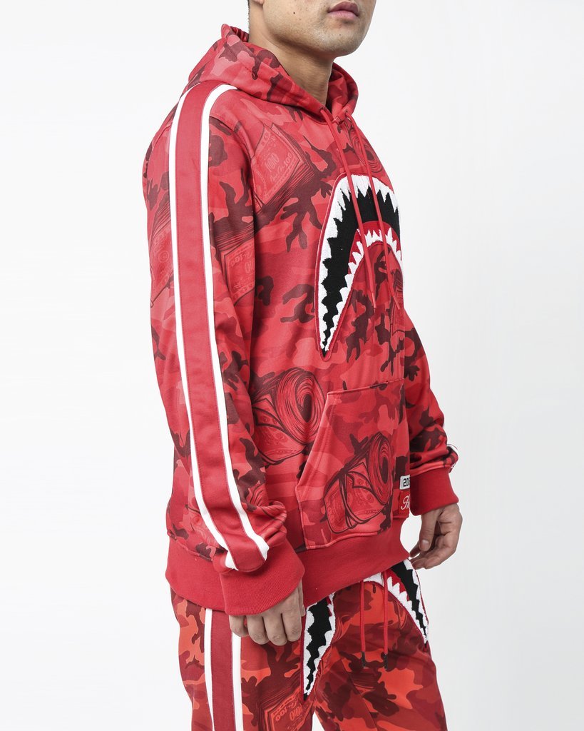 HUDSON OUTERWEAR CAMO SHARK MOUTH SET (RED)