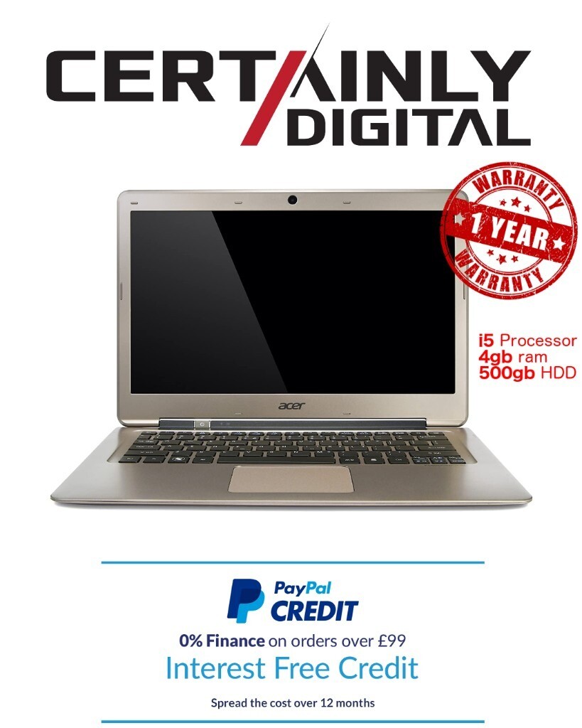 ACER ASPIRE S3 INTEL CORE I5 4GB RAM 500GB HDD ...