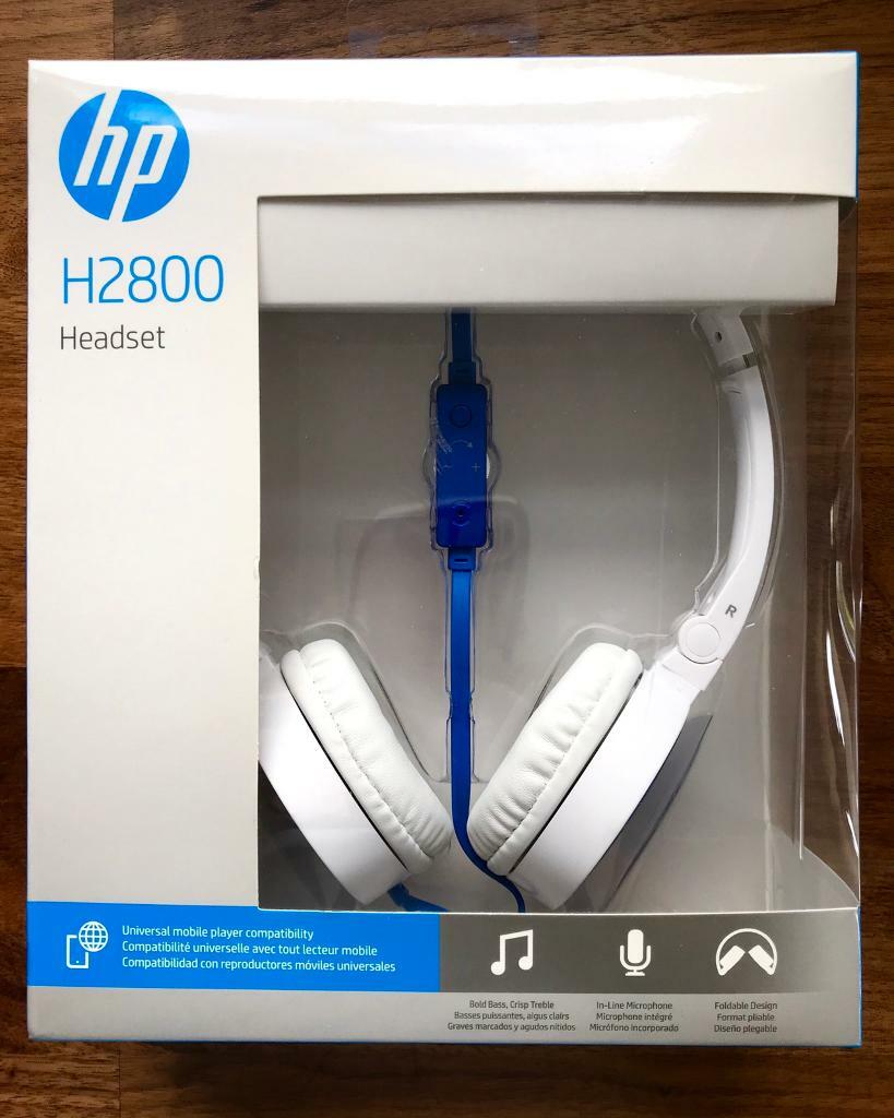 Hewlett Packard HP H2800 Headset with Integrated Microphone (Brand New