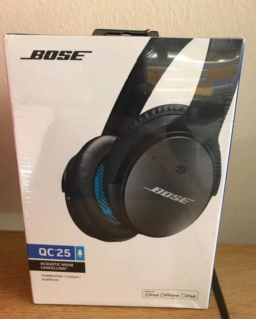 BOSE QC25 Quite comfort 25 noise cancelling headphones sealed in