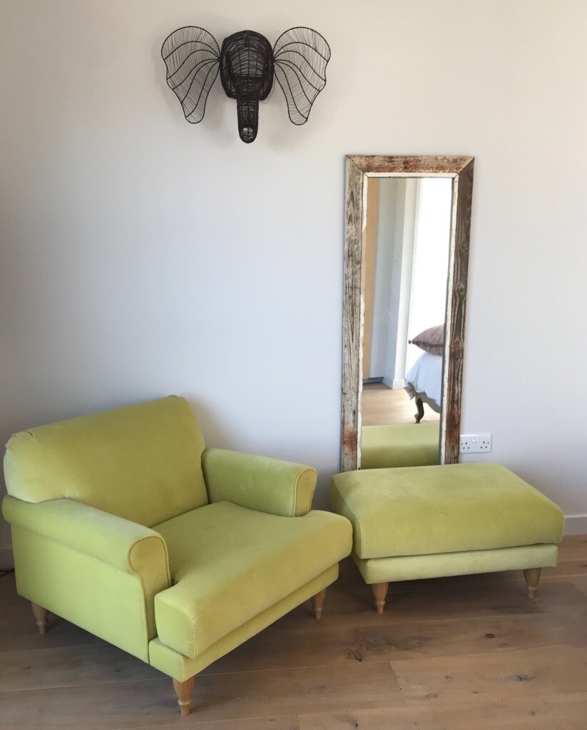 Graham and Green Armchair and Footstool Excellent condition in Weybridge, Surrey Gumtree