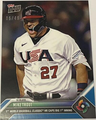 SHOHEI OHTANI / MIKE TROUT (PSA 10) 2023 Topps Now World SHOHEI OHTANI / MIKE TROUT (PSA 10) 2023 Topps Now World