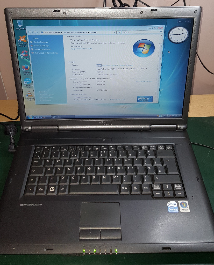 Fujitsu Siemens Esprimo Mobile V5535 Drivers Windows 7 32bit Fujitsu Siemens Esprimo Mobile V5535 Running Windows Vista with