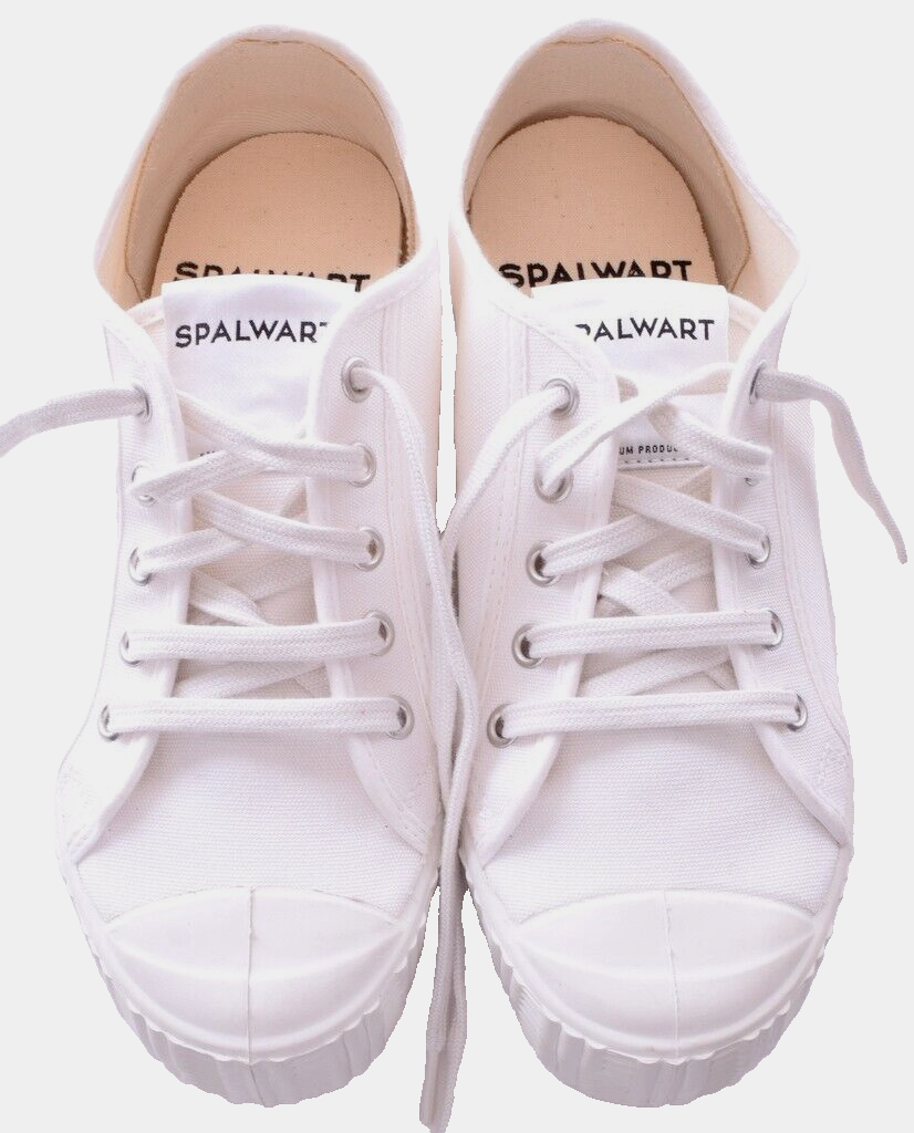 SPALWART Special White Canvas & Rubber Womens Sneakers Size