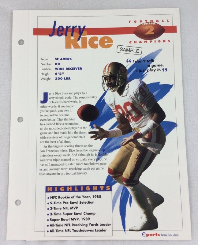 Jerry Rice Facts