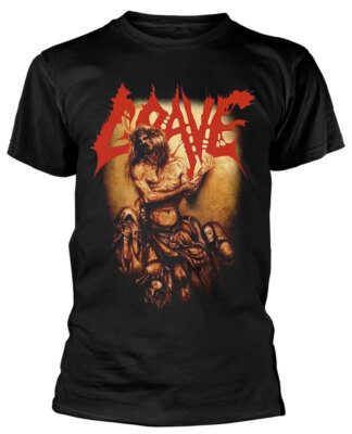 Grave 'And Here I Die... Satisfied' (Noir) T-Shirt - NOUVEAU ET OFFICIEL!