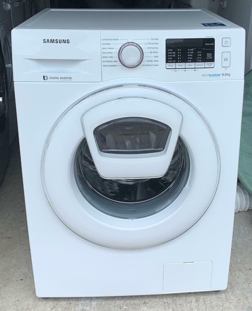 Samsung Ecobubble 8Kg Add Wash washing machine free delivery in
