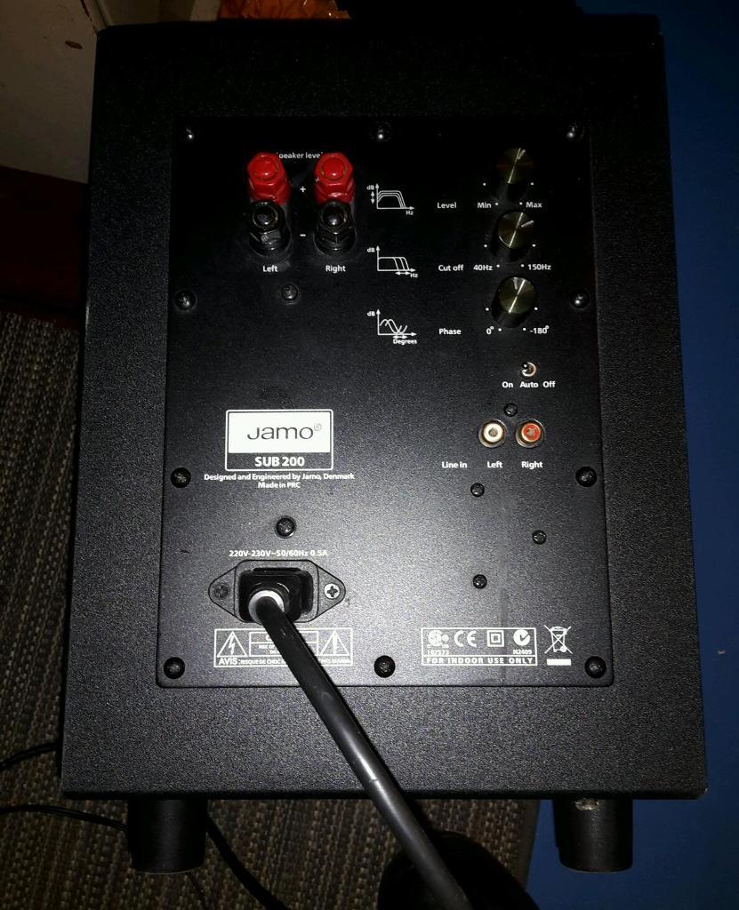 JAMO SUB 200 Subwoofer for home cinema or stereo / soundbar sound bar ...