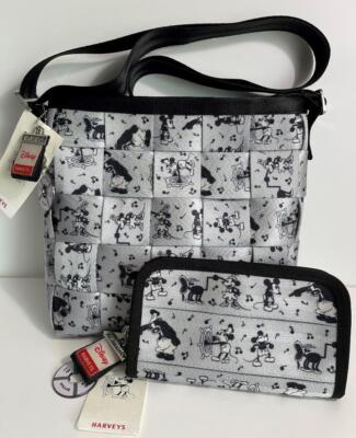 Disney Harvey's Steamboat Willie Messenger Crossbody & Classic Wallet Set NWT