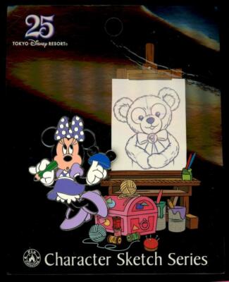 ディズニーリト画 TDR Tokyo Minnie Character Sketch 25th Anniversary Disney
