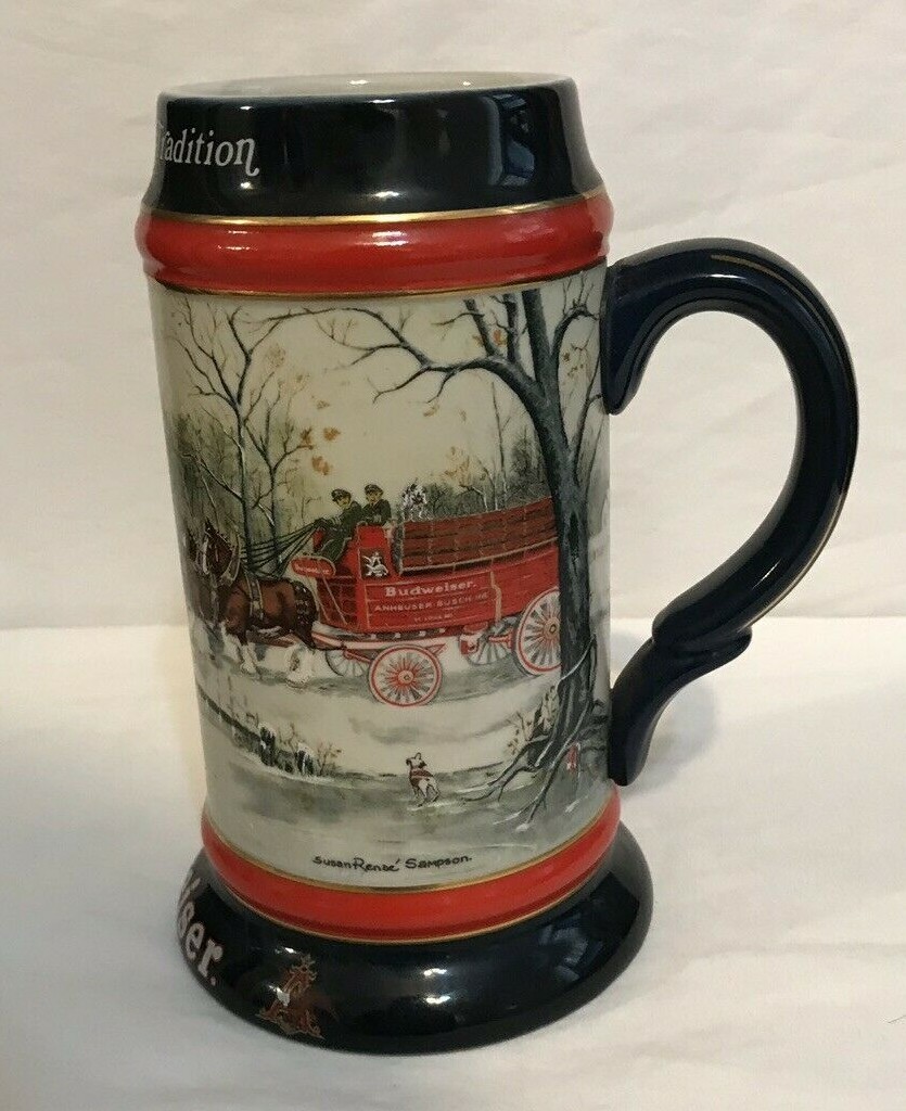 vintage budweiser beer steins