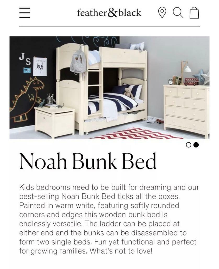 Feather & Black Noah Bunk Beds in Strensall, North Yorkshire Gumtree
