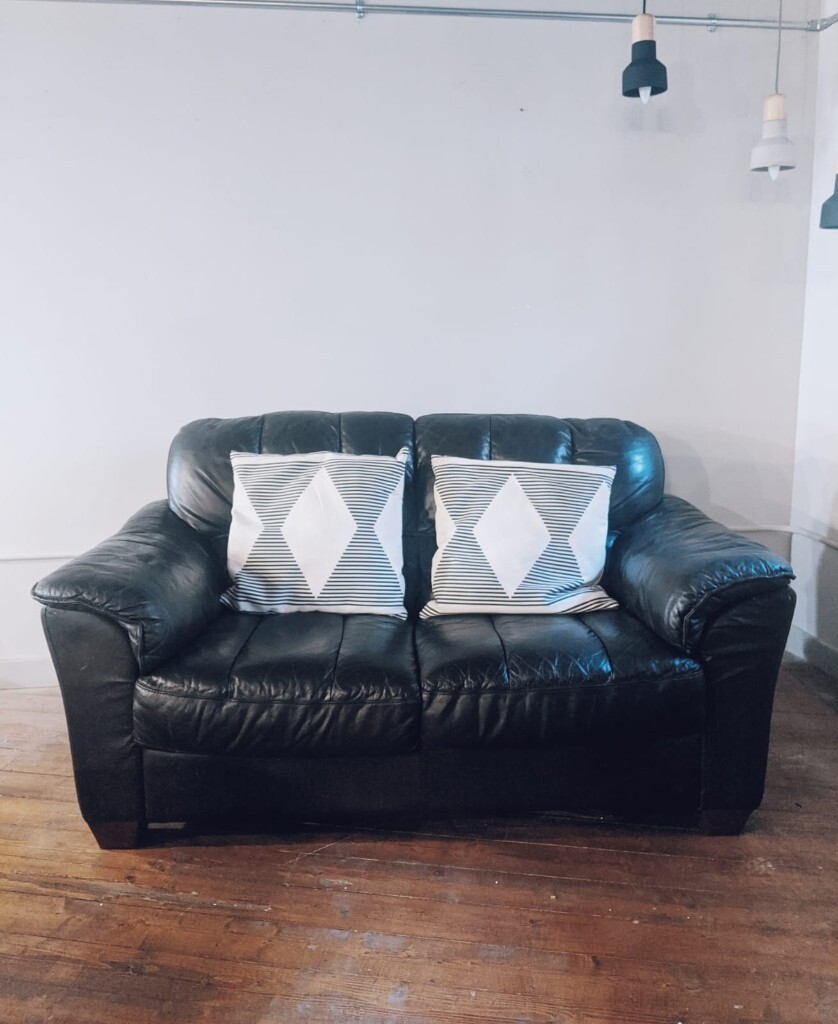 Small black sofa in Leith, Edinburgh Gumtree