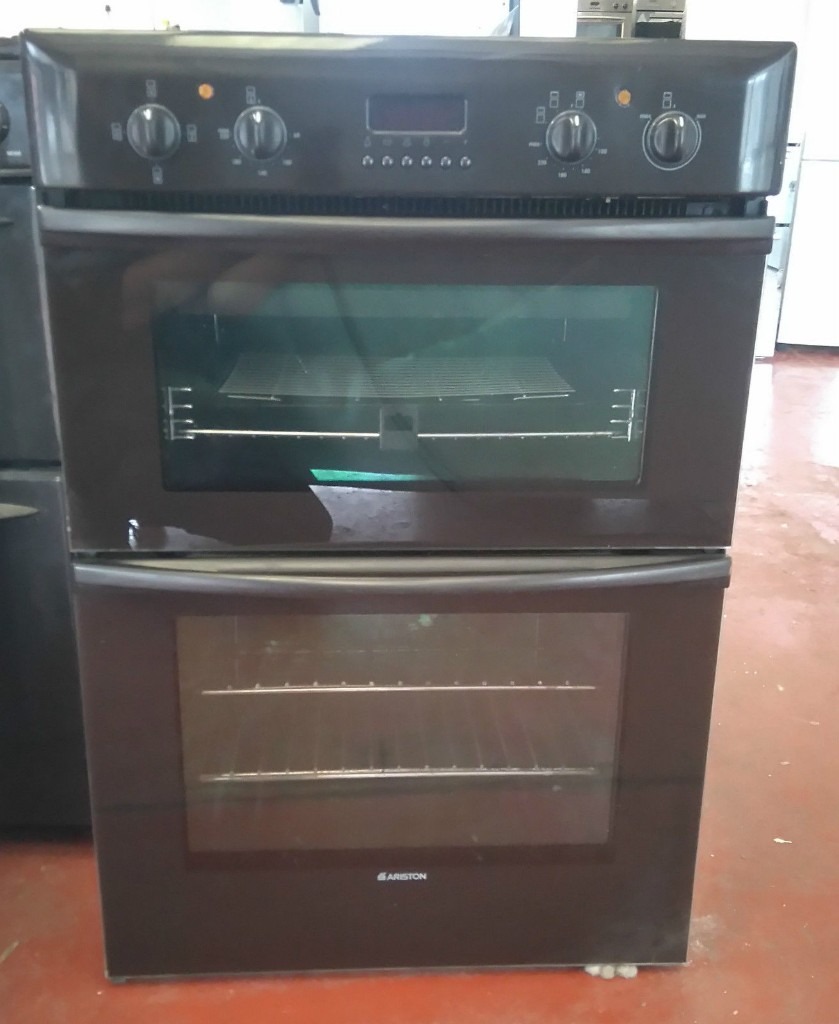 Ariston DOV317 Fan Assisted Electric Double Oven In Brown in