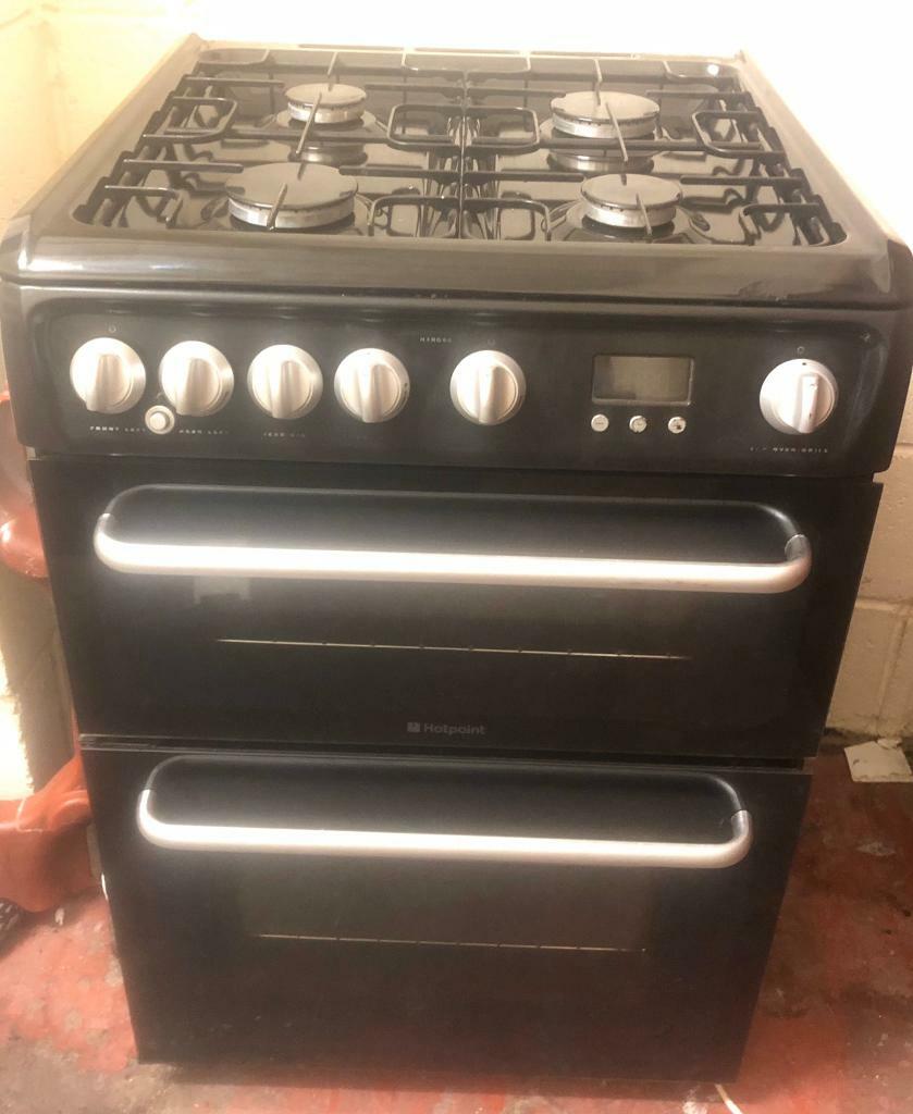 60cm wide Black gas cooker double oven in Burnley, Lancashire Gumtree