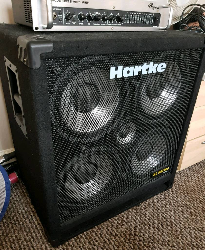 Hartke 4.5 XL 410 bass cab & Bugera BVP5500 valve bass head in