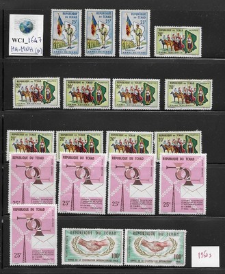 WC1_1647 FRENCH COL. CHAD. Dealer stock of 1960s stamps. MH-MNH (D)