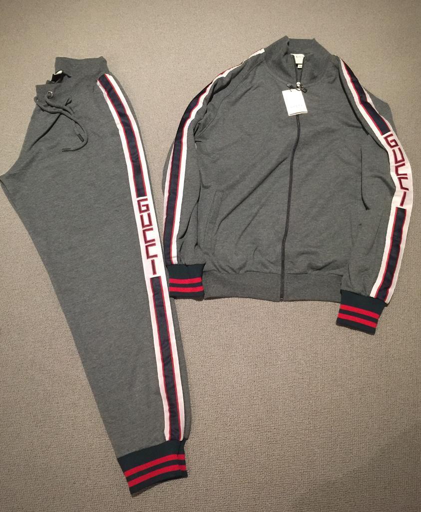 gucci grey tracksuit
