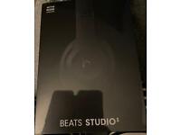Beats studio 3 matt black ZML earphones new