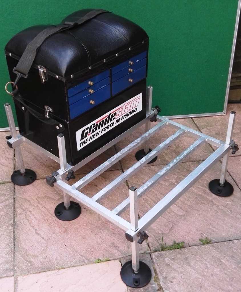 GRAND SLAM FISHING BOX / SEAT WITH ALUMINIUM FRAME & MUD FEET in Portsmouth, Hampshire Gumtree